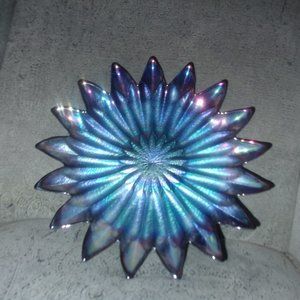 Vintage Glass Blue Charger